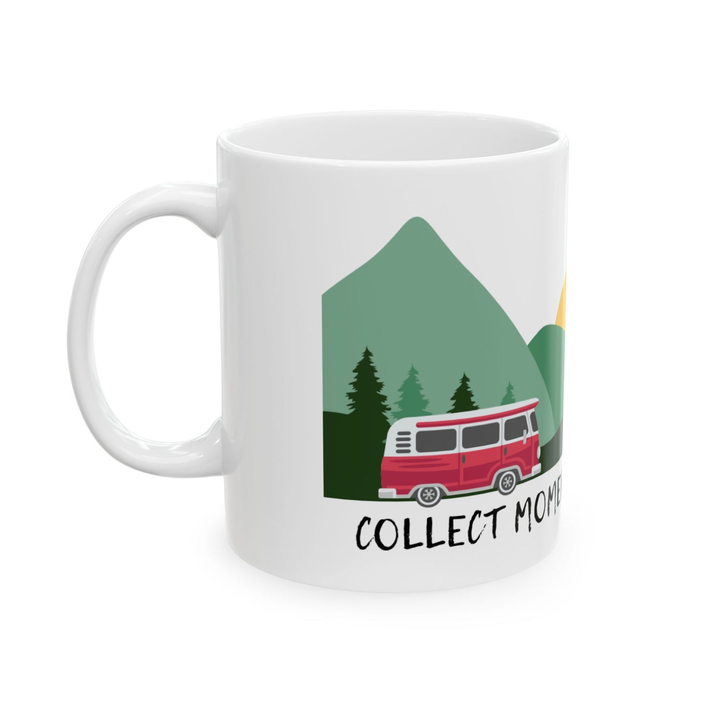 Nature-Inspired Ceramic Mug - Adventure Motif, Travel Gift, Coffee Lover's Accessory, Eco Friendly Mug, Outdoor Enthusiast Drinkware