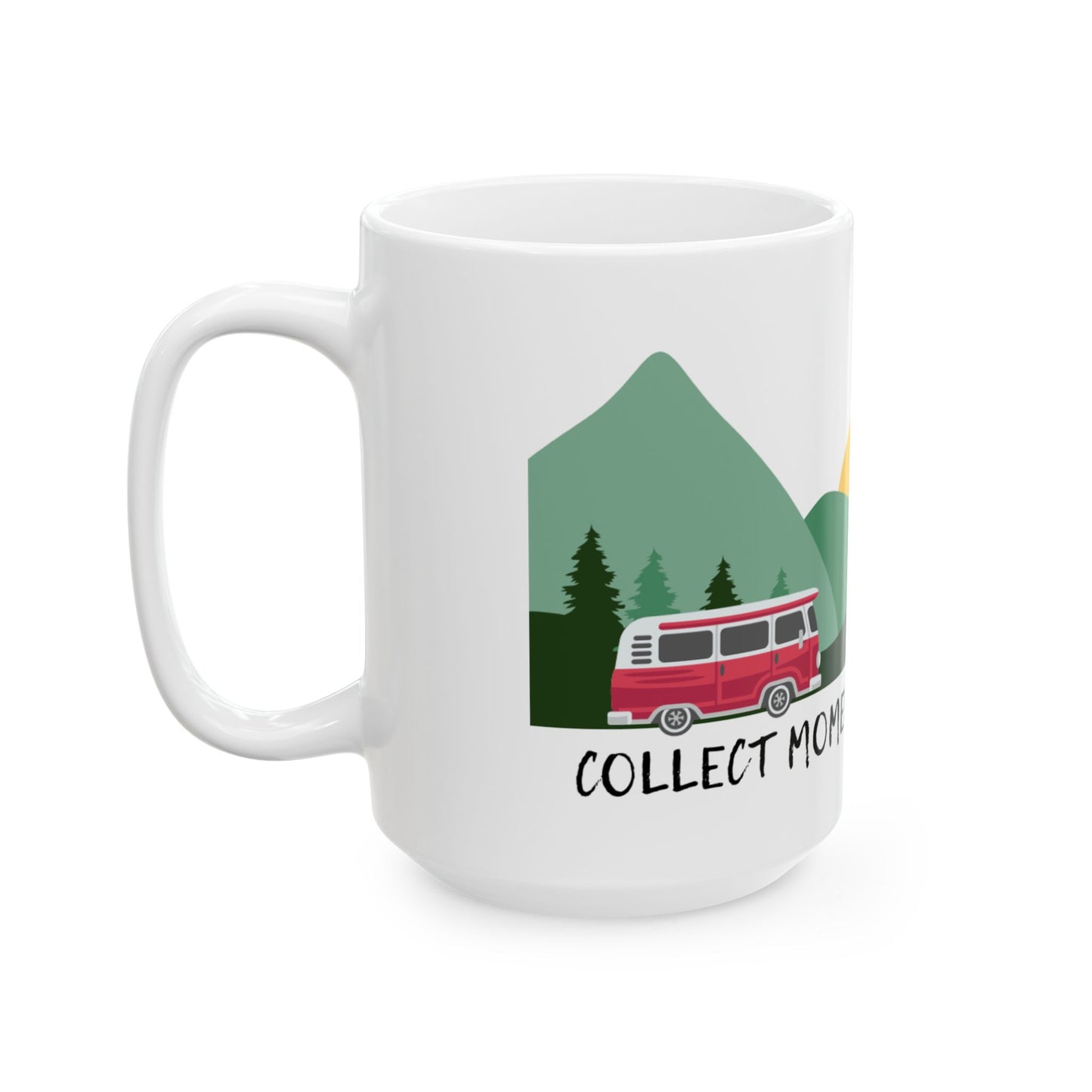 Nature-Inspired Ceramic Mug - Adventure Motif, Travel Gift, Coffee Lover's Accessory, Eco Friendly Mug, Outdoor Enthusiast Drinkware