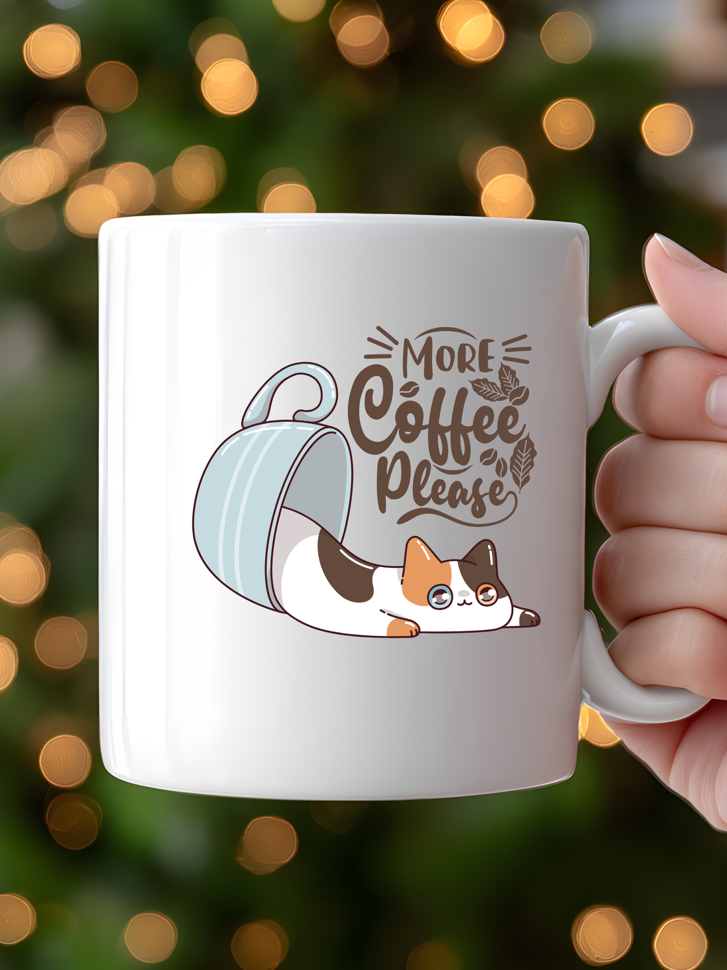 Whimsical Cat Mug - Cute Coffee Lover Gift, Cat Lover Cup, Funny Tea Mug, Animal Lover Present, Unique Kitchenware