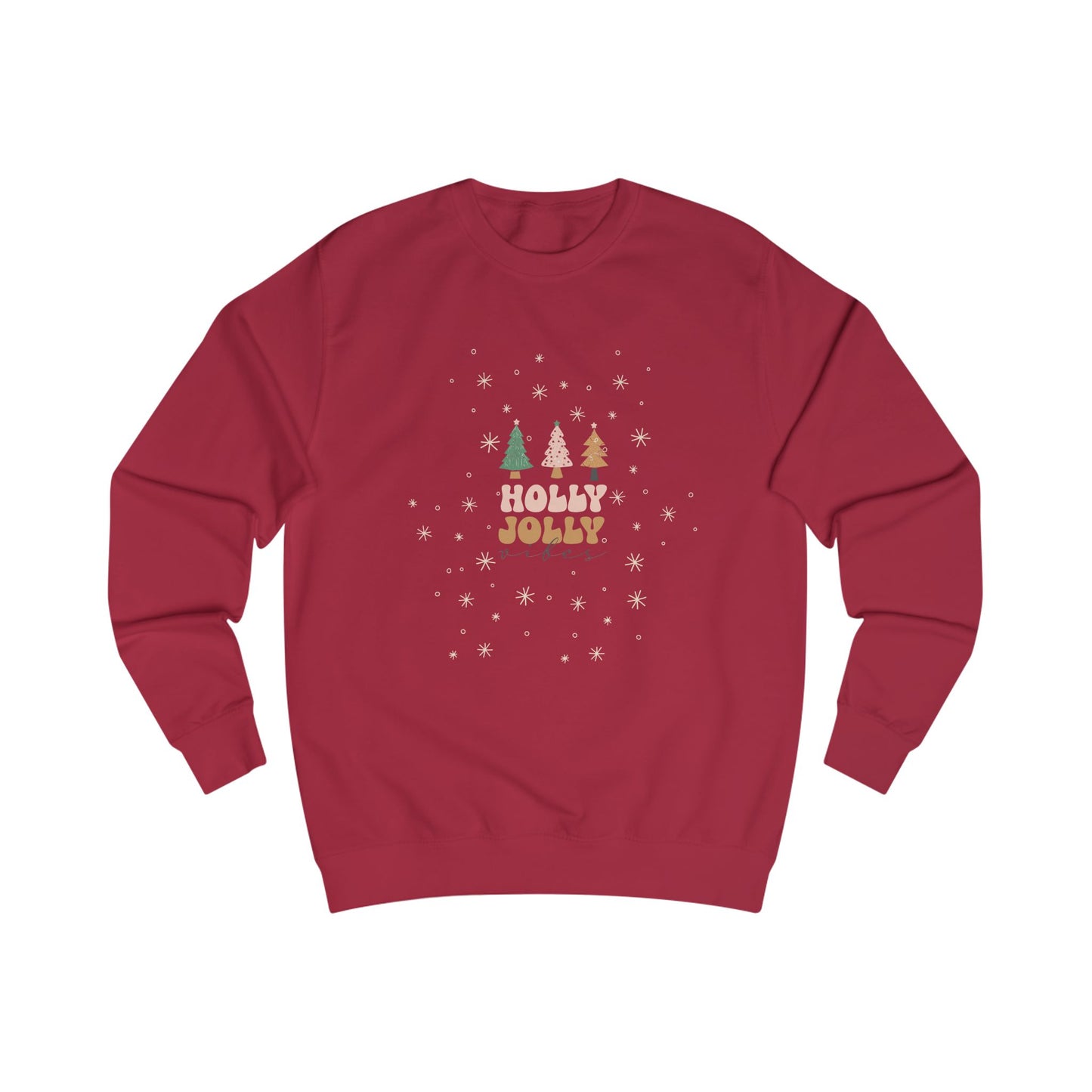 Holly Jolly Unisex Sweatshirt | Festive Holiday Apparel, Christmas Gift, Cozy Sweater, Winter Fashion Must-have, Seasonal Style