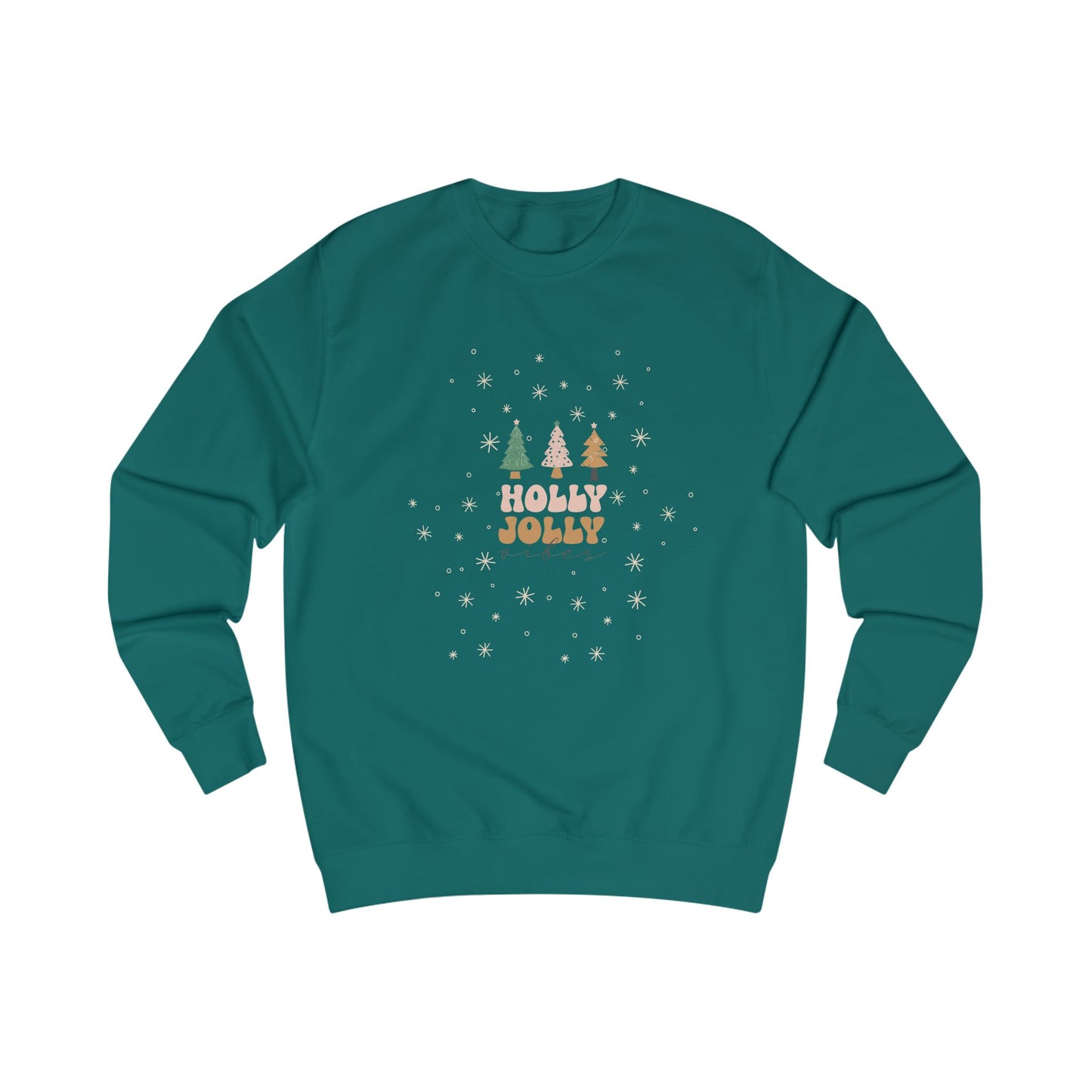 Holly Jolly Unisex Sweatshirt | Festive Holiday Apparel, Christmas Gift, Cozy Sweater, Winter Fashion Must-have, Seasonal Style
