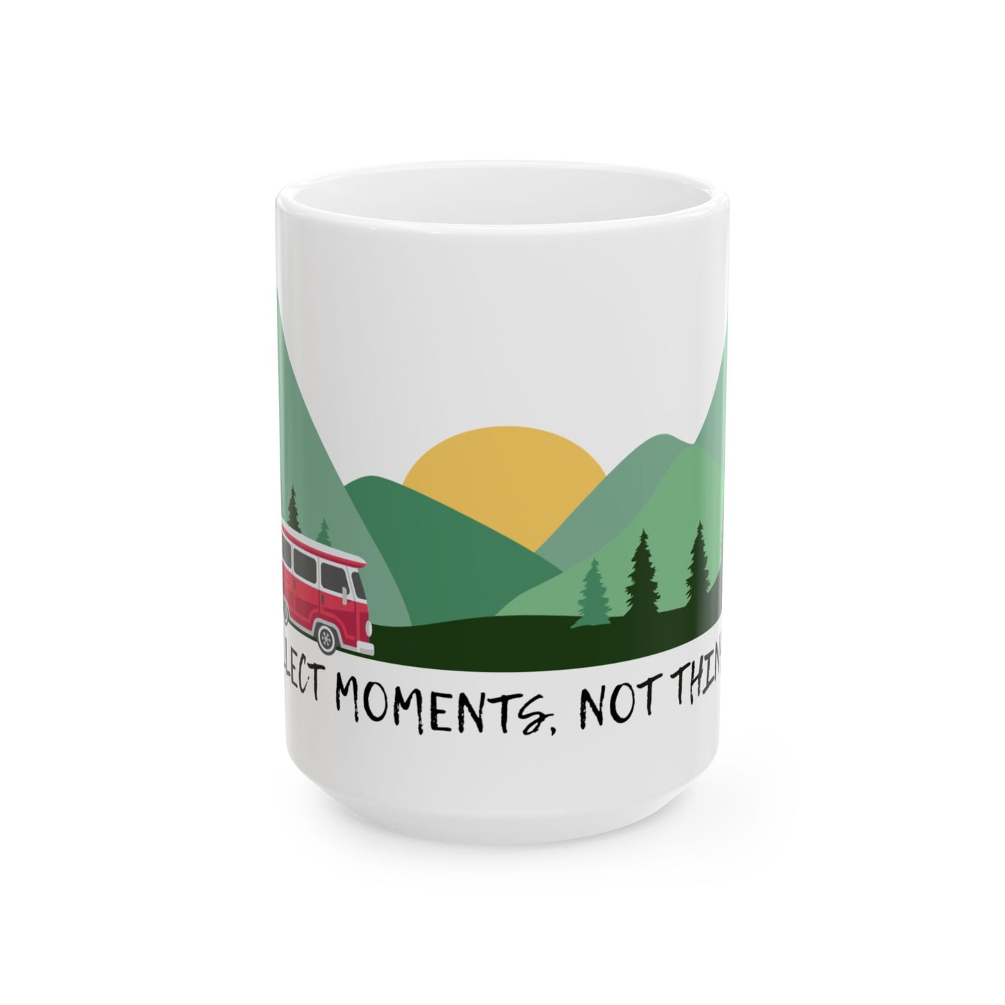 Nature-Inspired Ceramic Mug - Adventure Motif, Travel Gift, Coffee Lover's Accessory, Eco Friendly Mug, Outdoor Enthusiast Drinkware